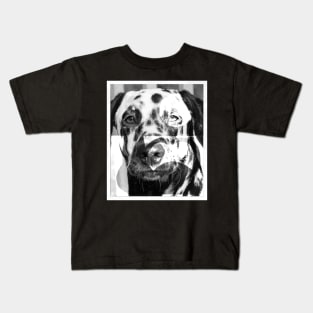 dalmatian dog face Kids T-Shirt